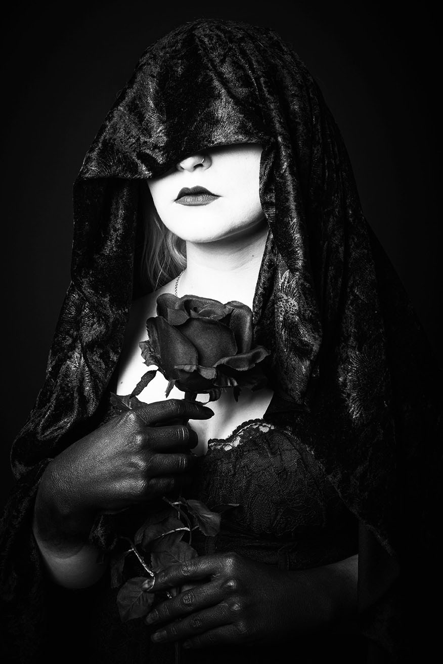 portrait en noir et blanc art sur angers