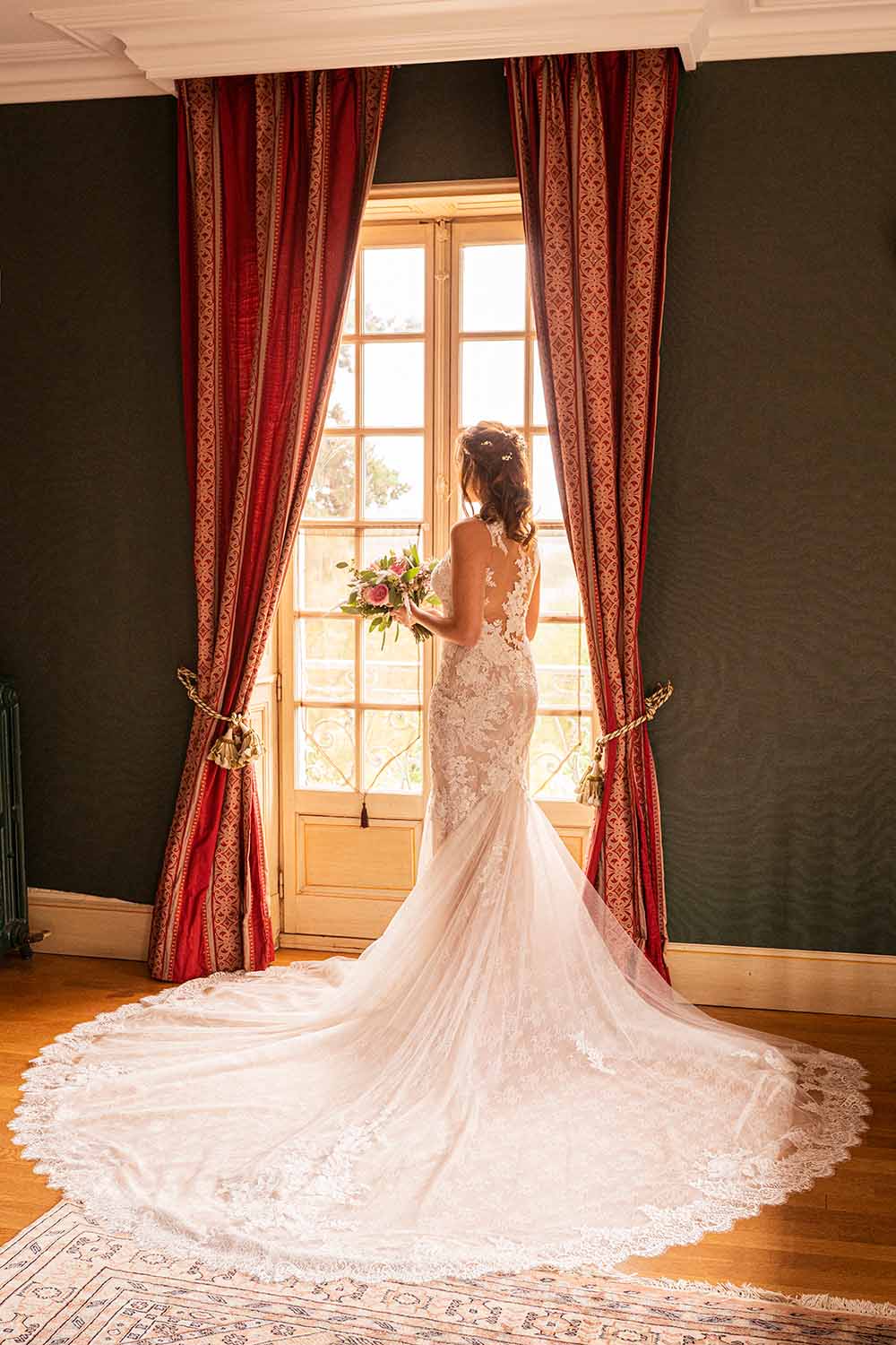 préparatif de la marié lors d'un elopement en france